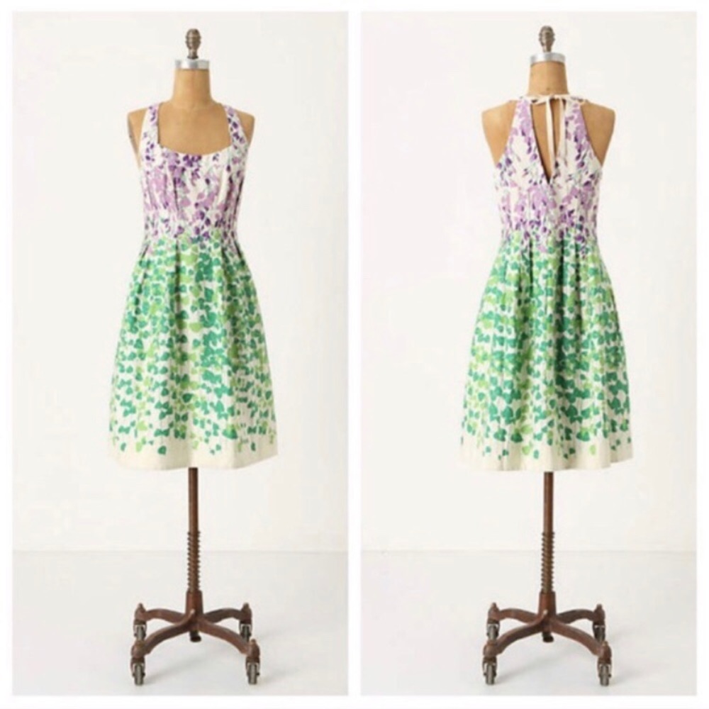 Anthropologie Maeve Wisteria Ivy Dress Sz 4